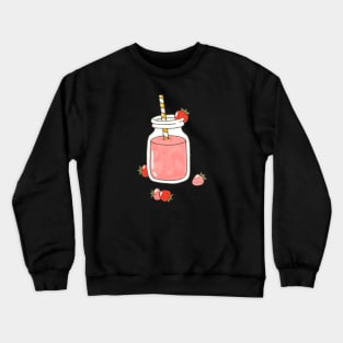 Strawberry juice//Drawing for fans Crewneck Sweatshirt